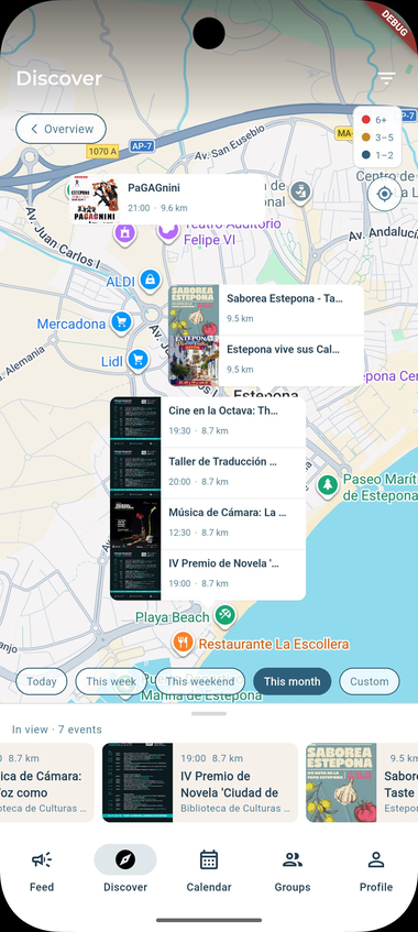 Qué Pasa — Discover map view