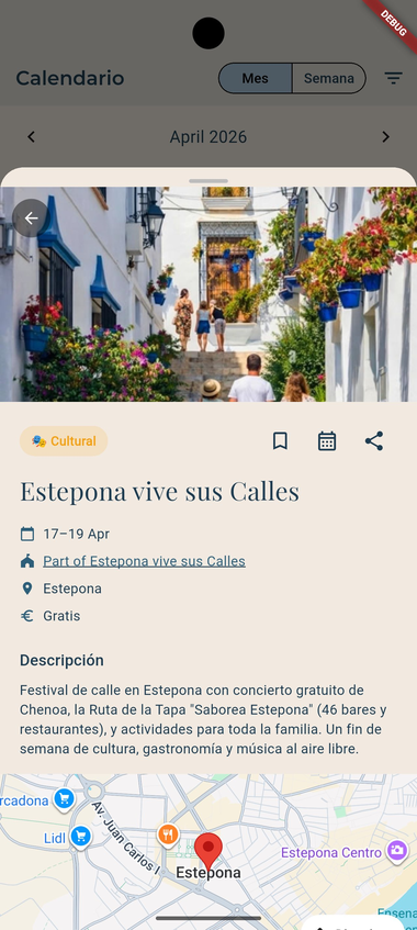 Qué Pasa — Event detail